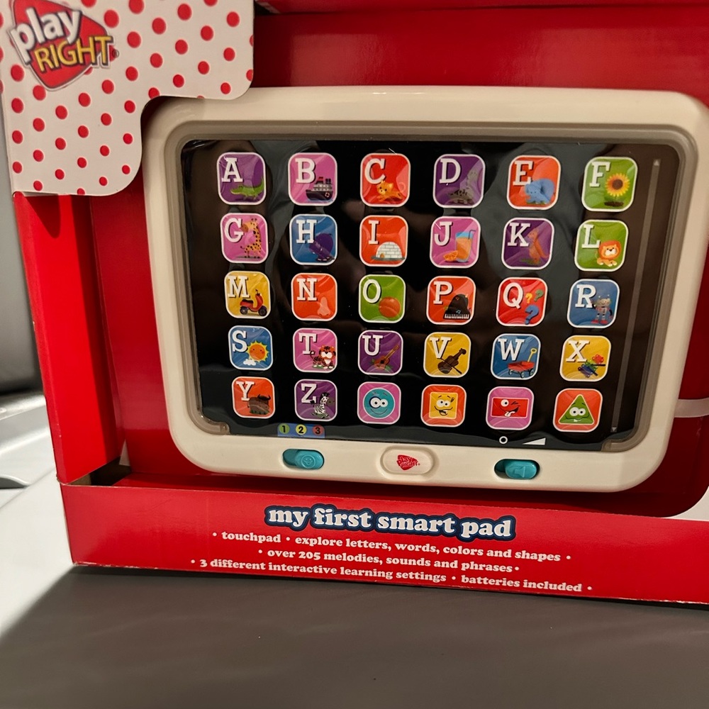 My First Smart Pad - 18+ Months Baby Talking Tablet Buttons Alphabet Learning